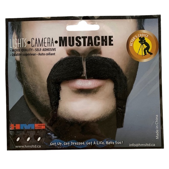 Self Adhesive Mustache Costume - Picture 7 of 10